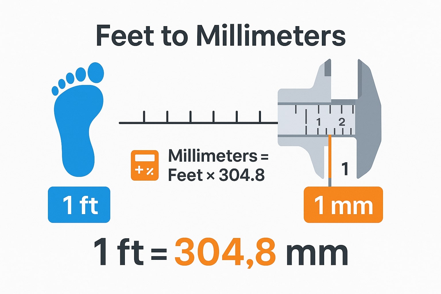 Feet to Millimeters 1