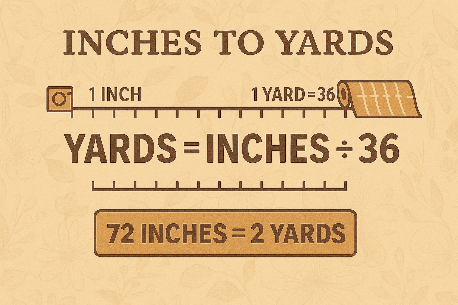 Inches to Yards 1