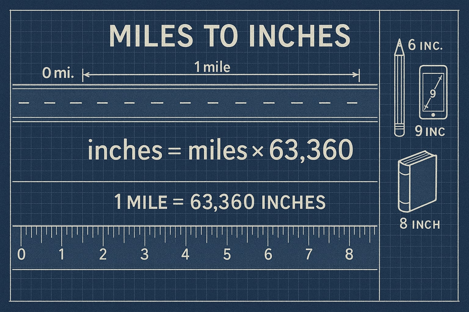Miles to Inches 1