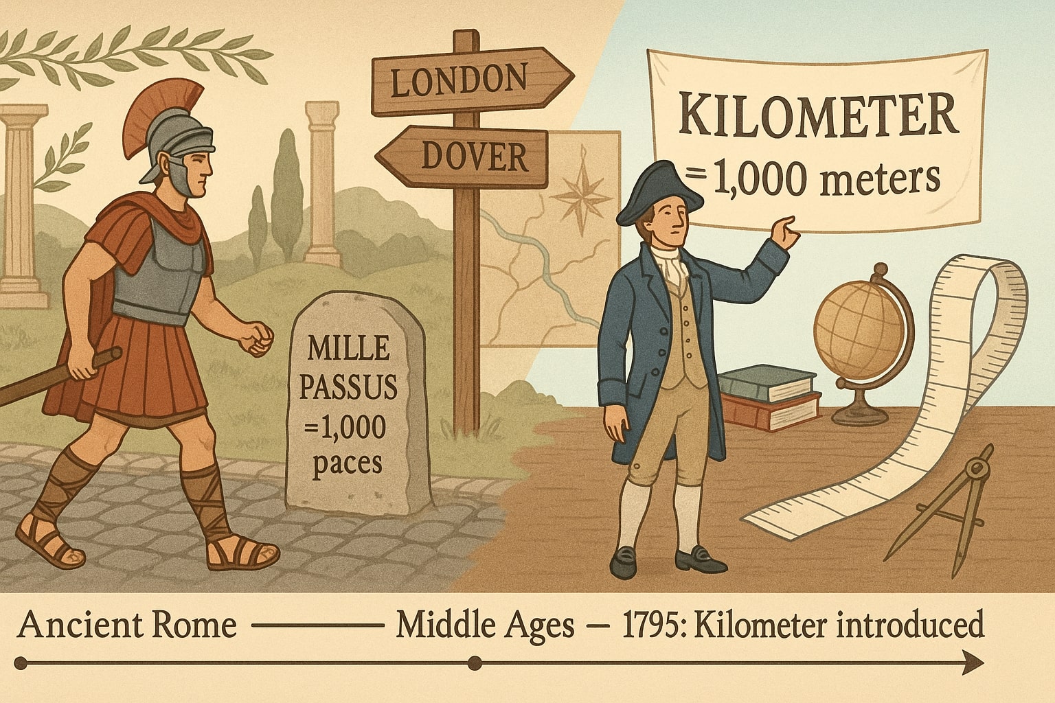 ミリメートルからキロメートルへの変換イメージ2