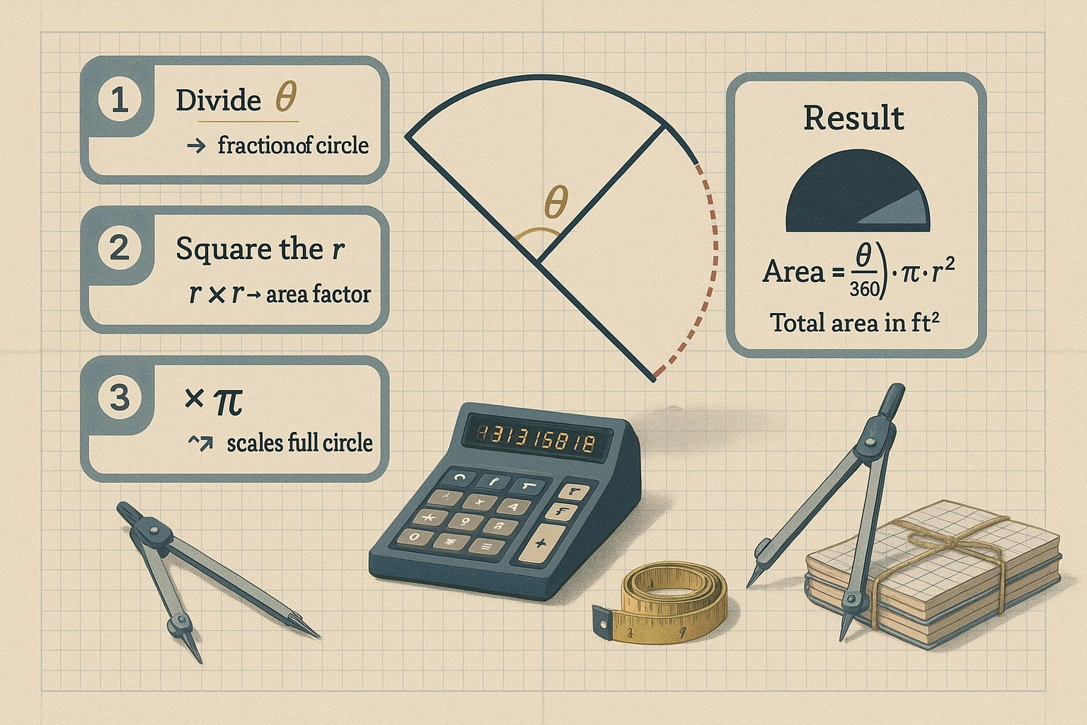 扇形面積計算ツール