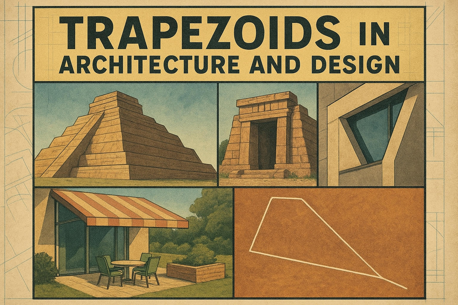 台形面積計算ツールの使い方を示す入力フィールドと即時結果画面。ユーザーが簡単に計算できる様子を表現。