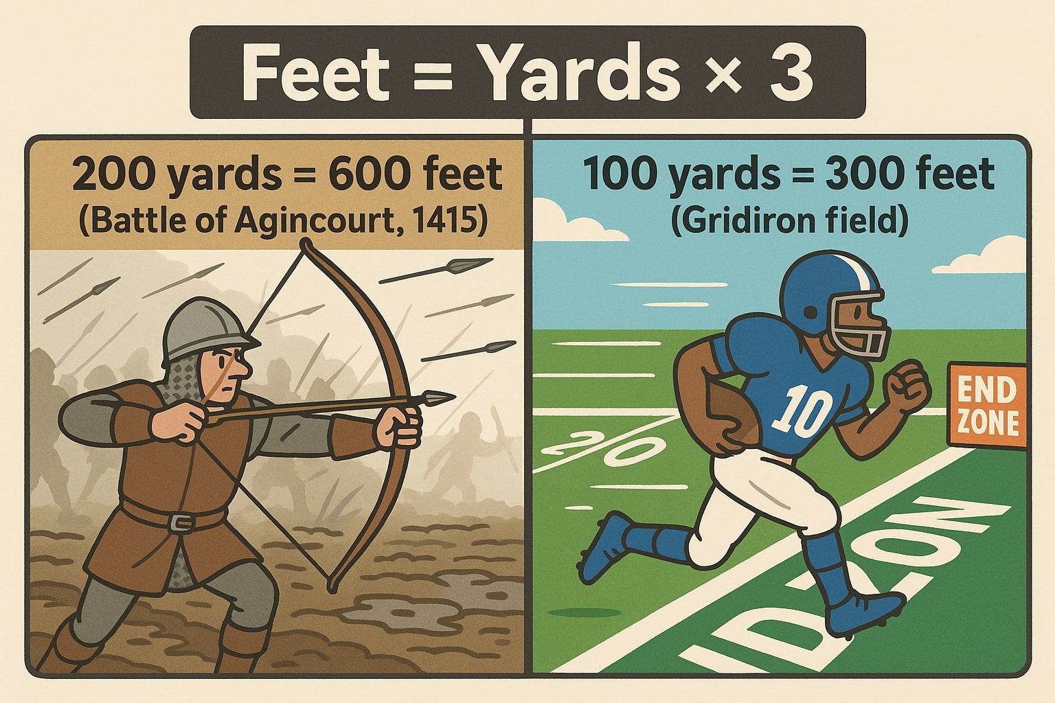 ヤードからフィートへの変換2