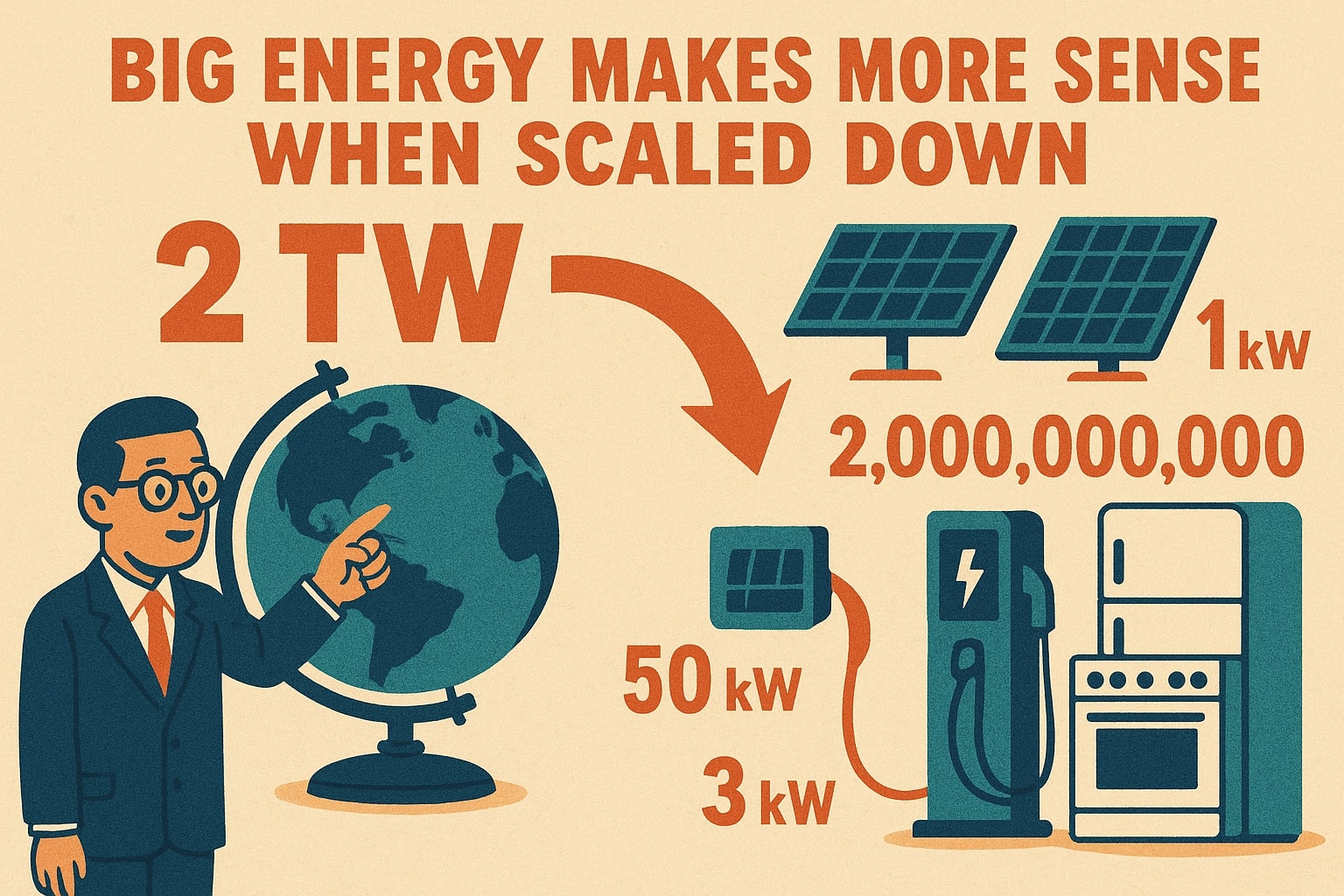 テラワットからキロワットへの変換ツール