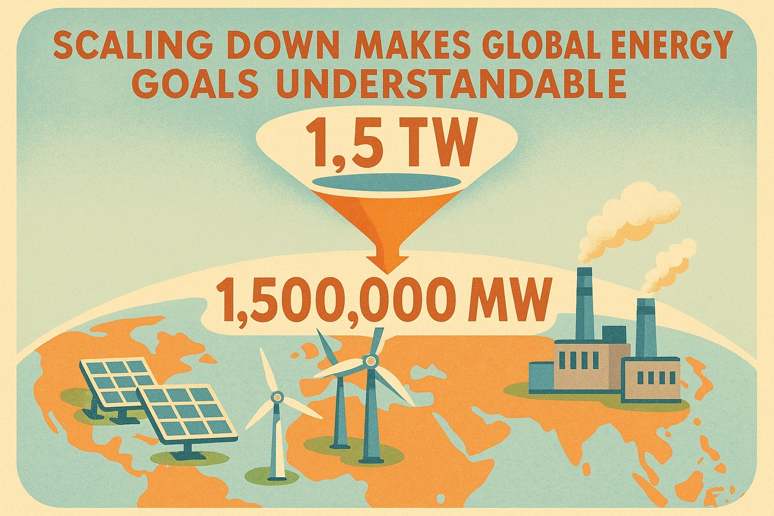 テラワットからメガワットへの変換ツール