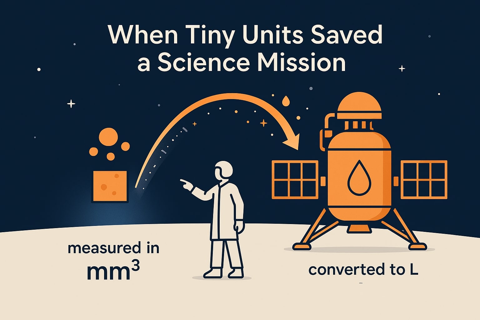 立方ミリメートルからリットルへの変換ツール