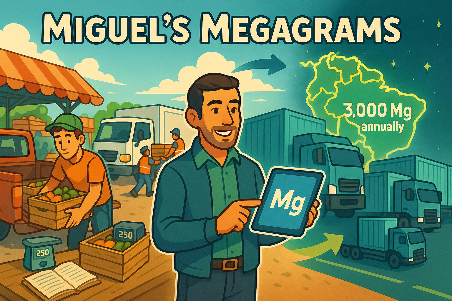 グラムからメガグラム変換ツール