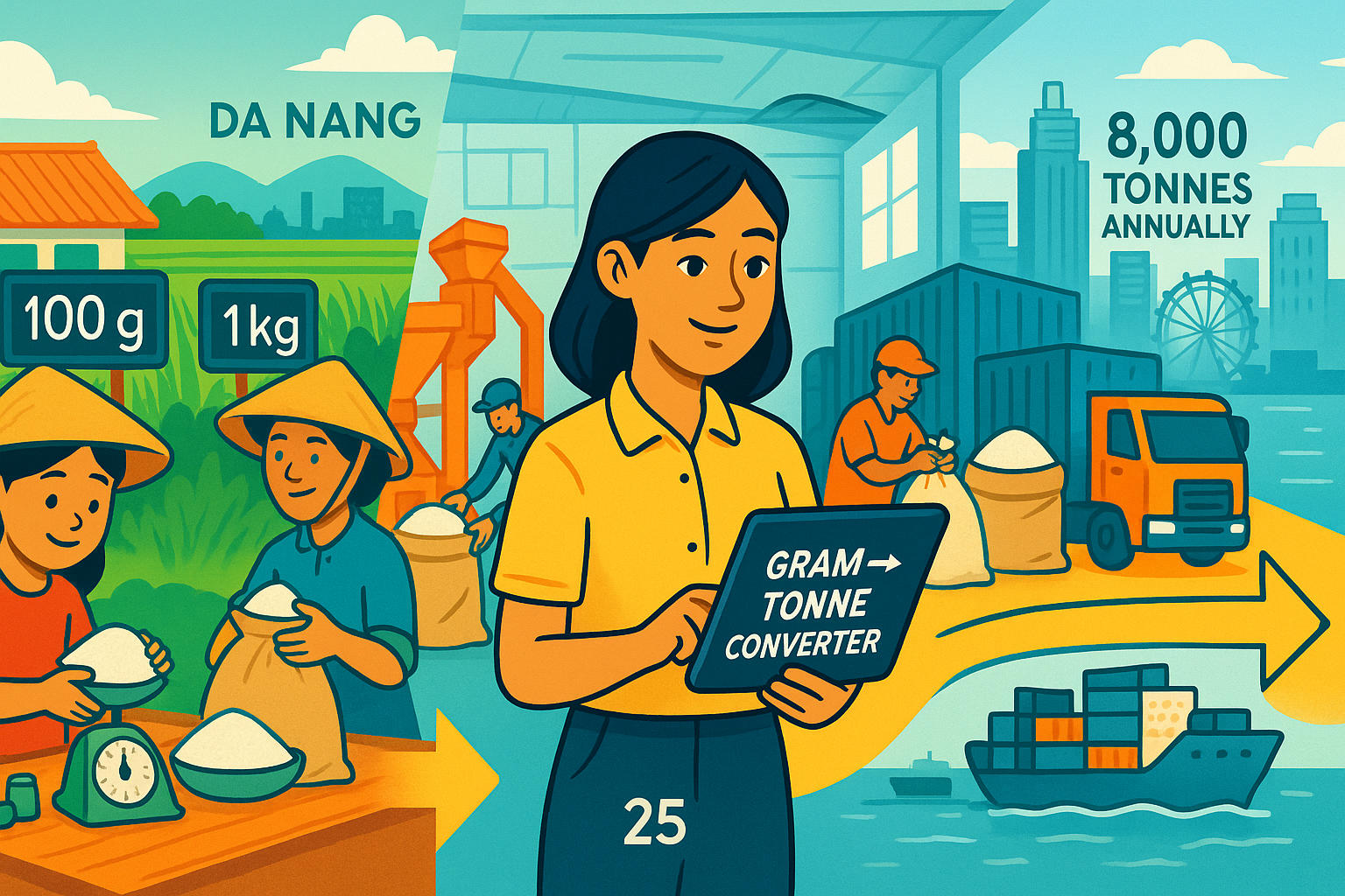 グラムからトン換算ツール