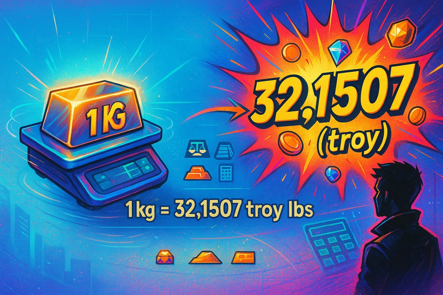 キログラムからトロイポンド換算ツール