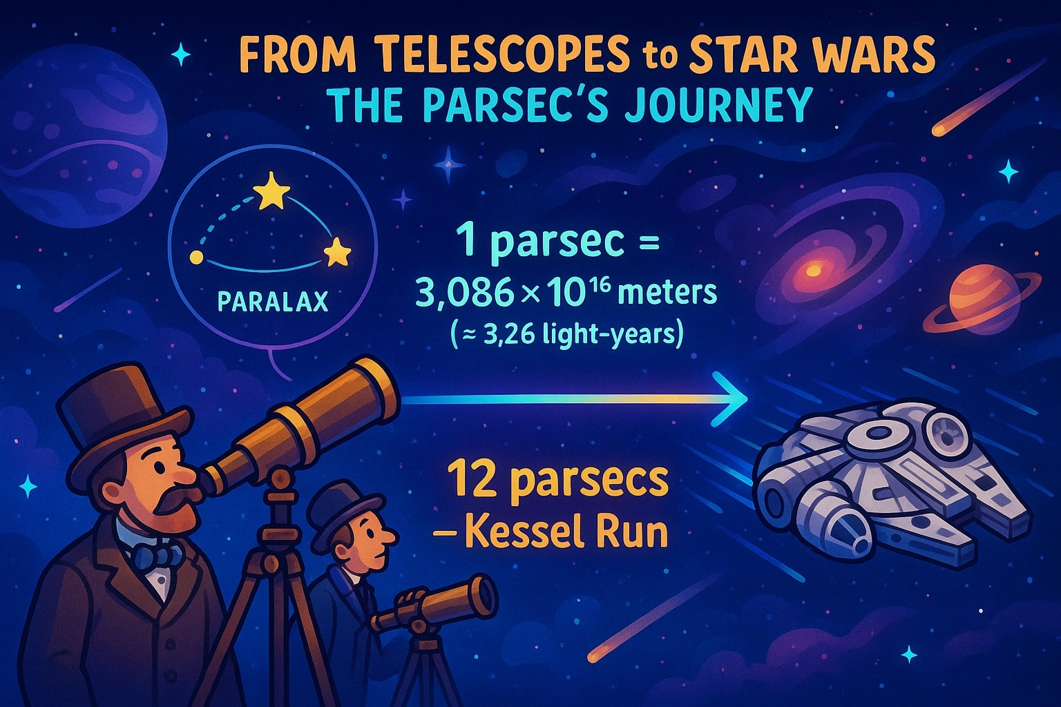 メートルからパーセク変換ツール