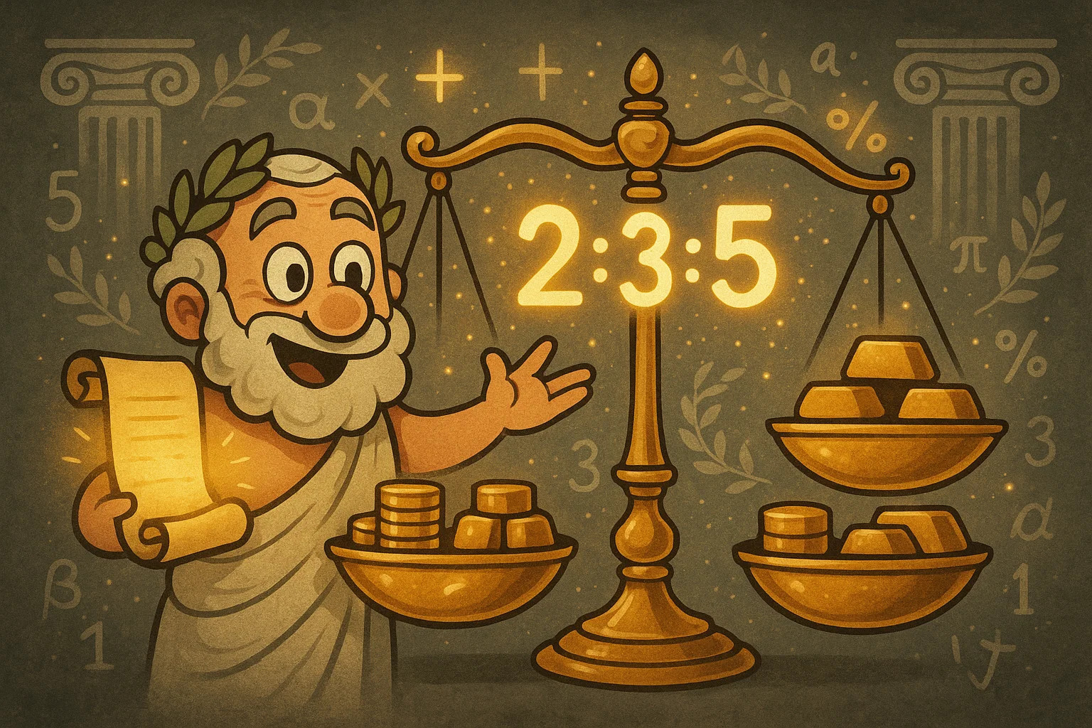 3つの数の比率計算ツール