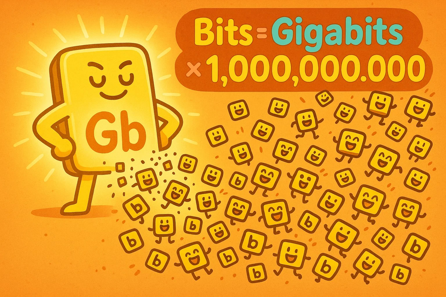 ギガビットからビットへの変換ツール