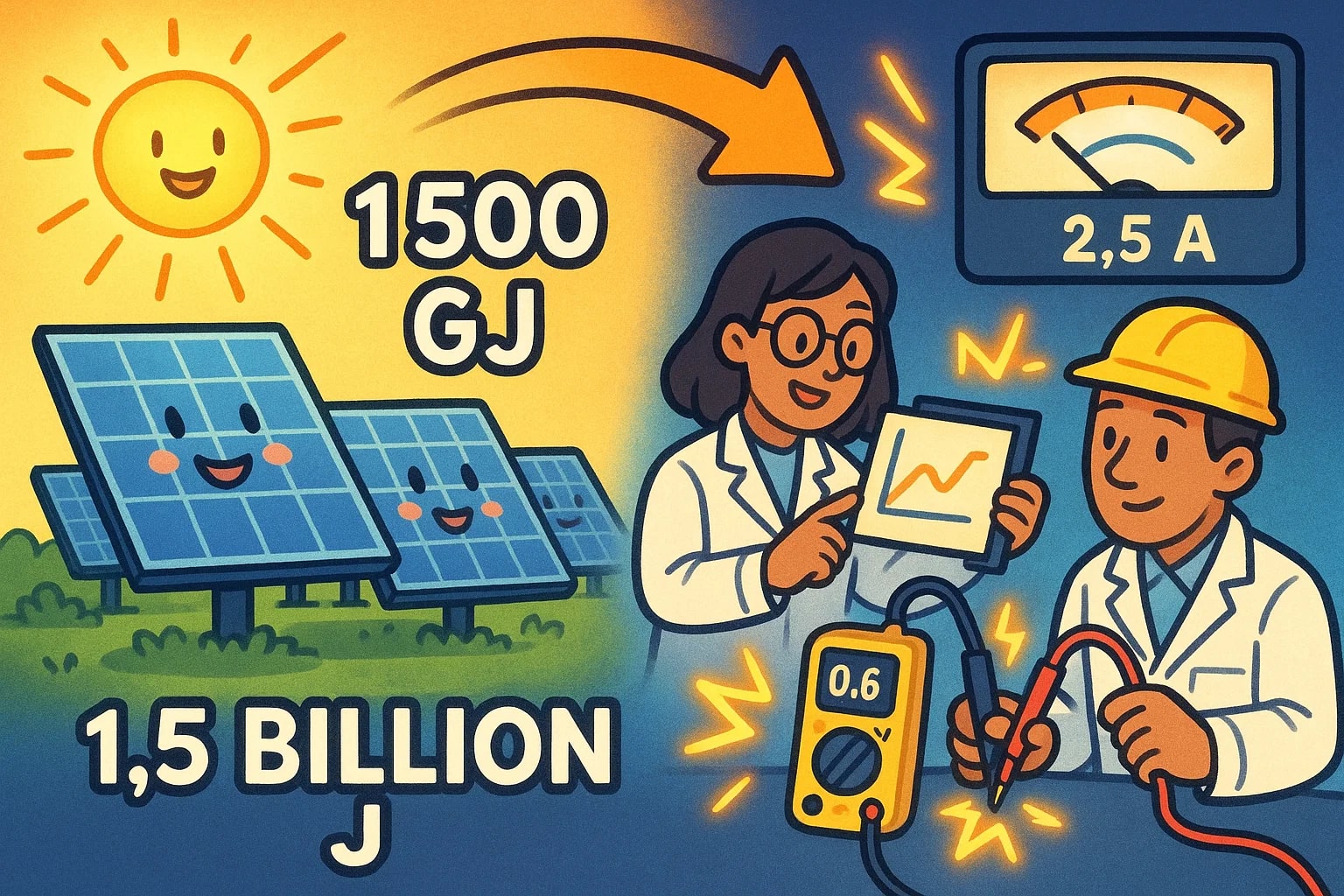 ギガジュールからジュールへの変換ツール