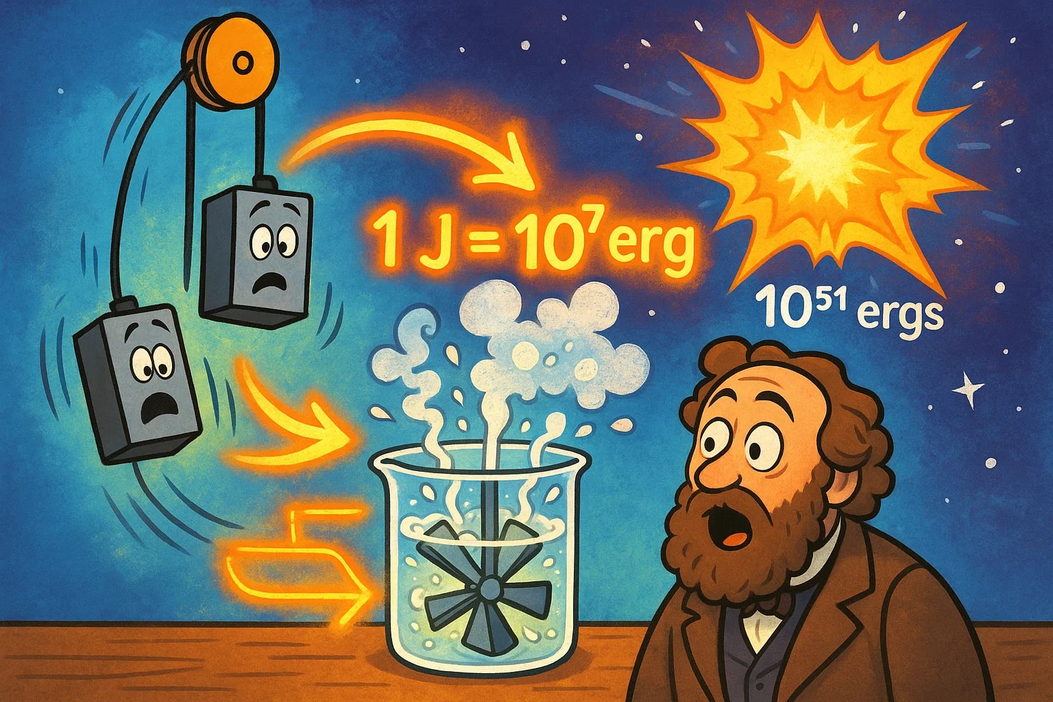 ジュールからエルグ変換ツール