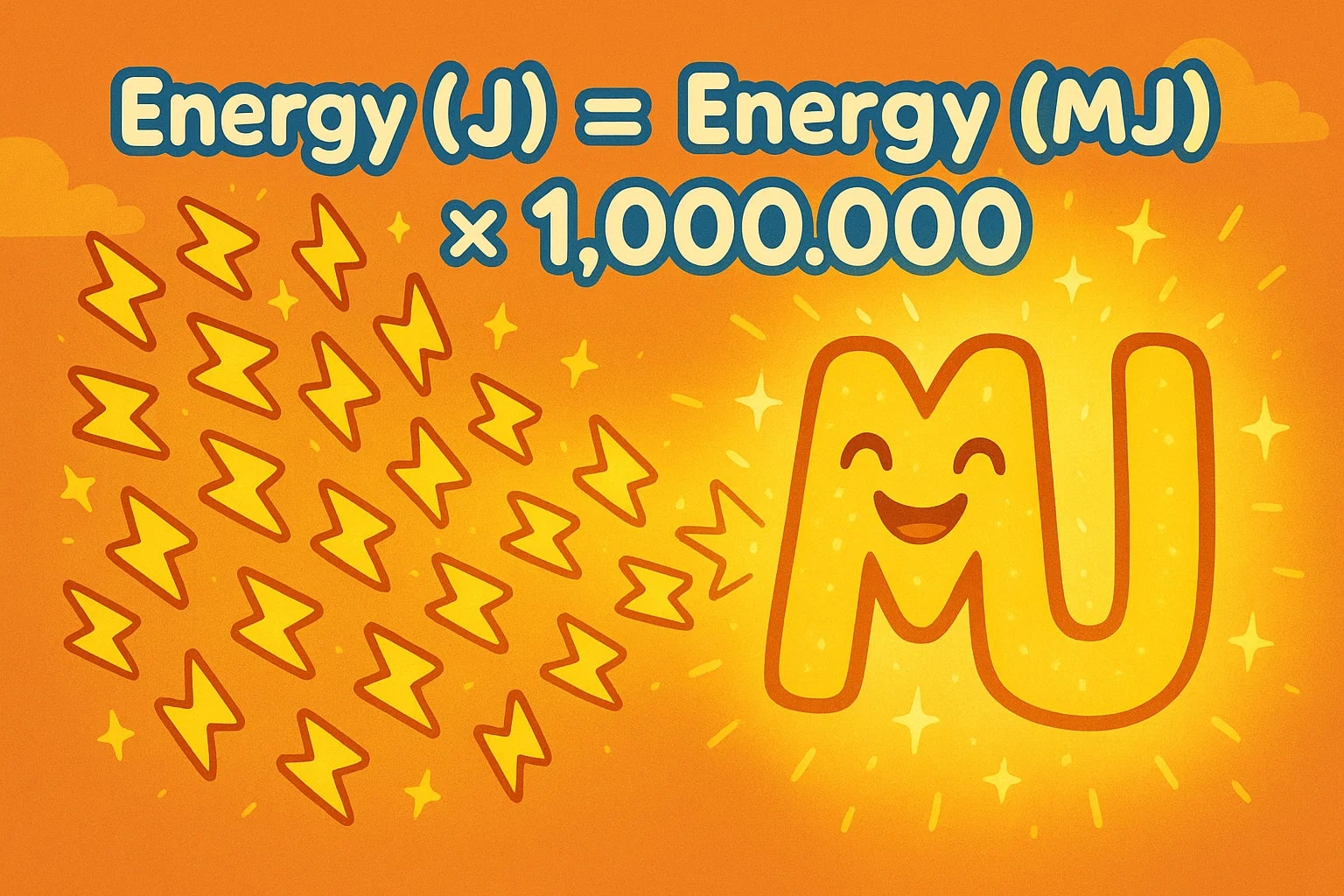 ジュールからメガジュールへの変換ツール