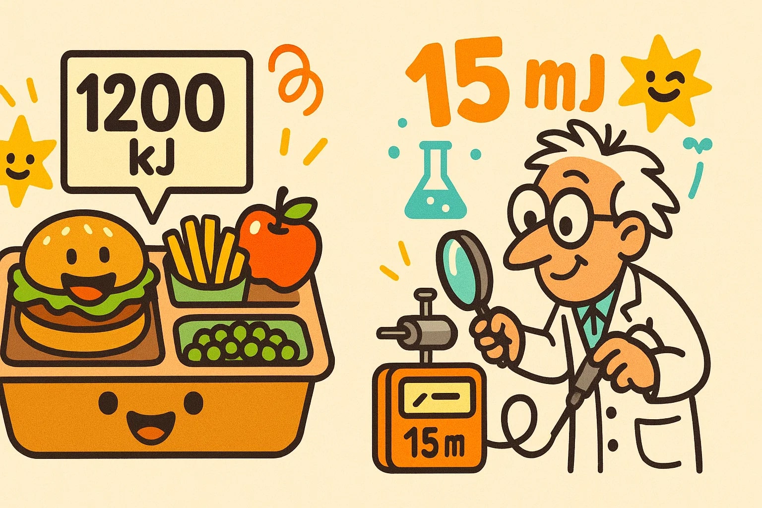 ジュールからミリジュールへの変換ツール