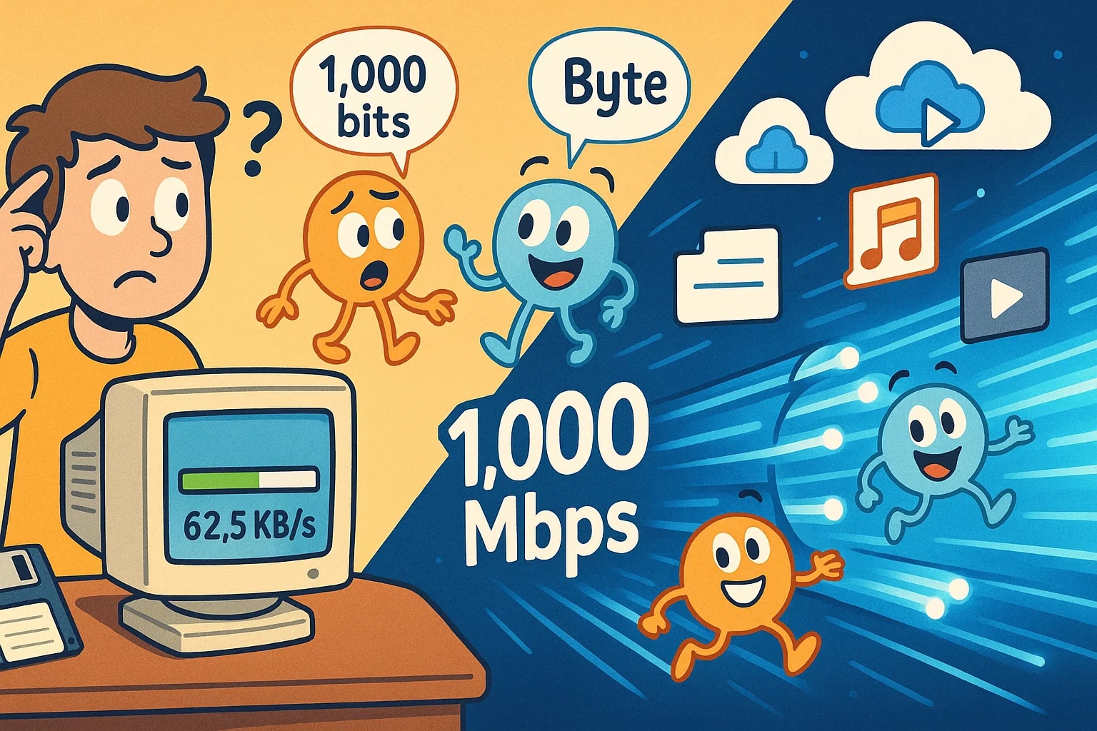 キロビットからバイトへの変換ツール