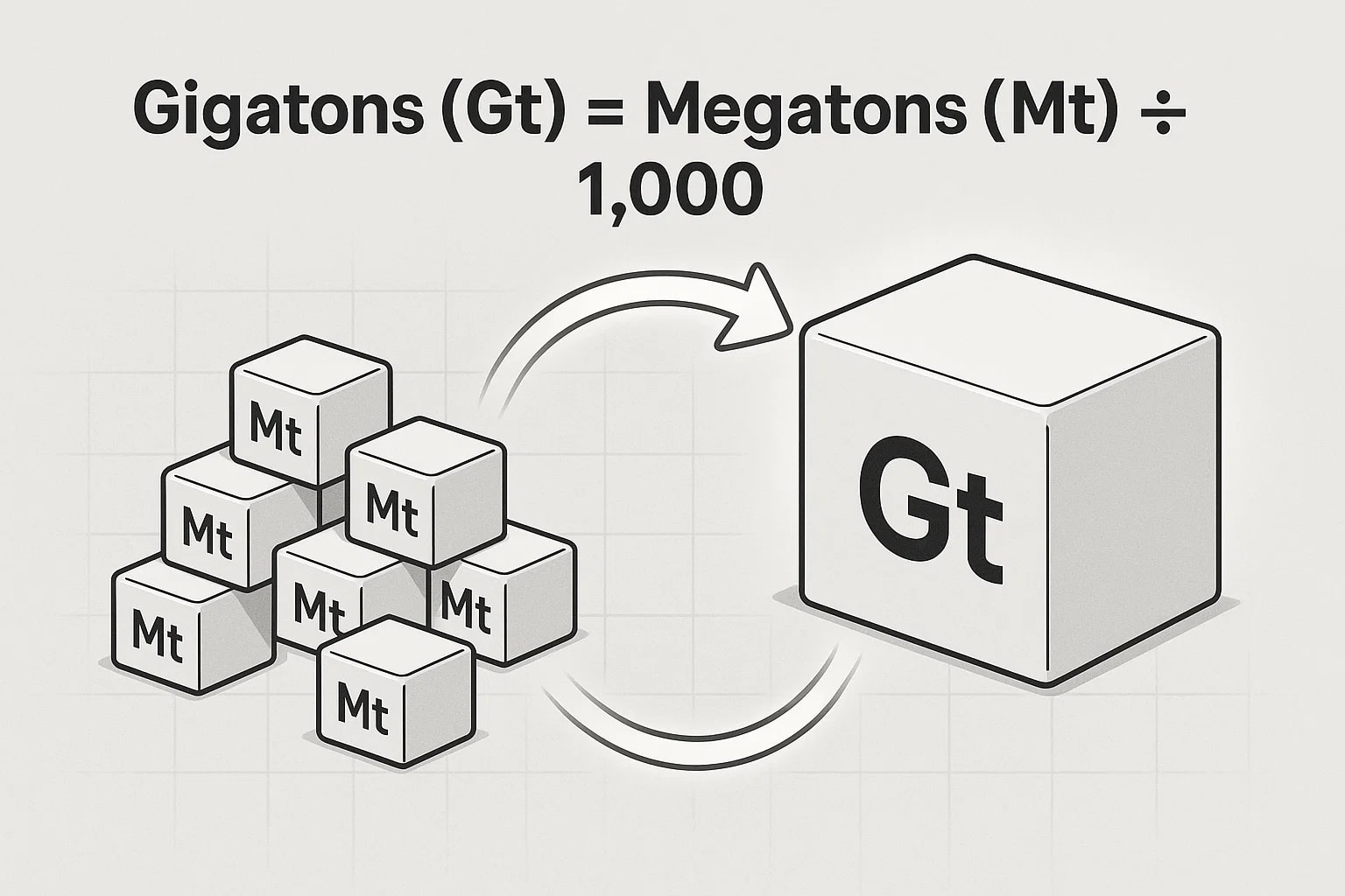 メガトンからギガトンへの換算ツール