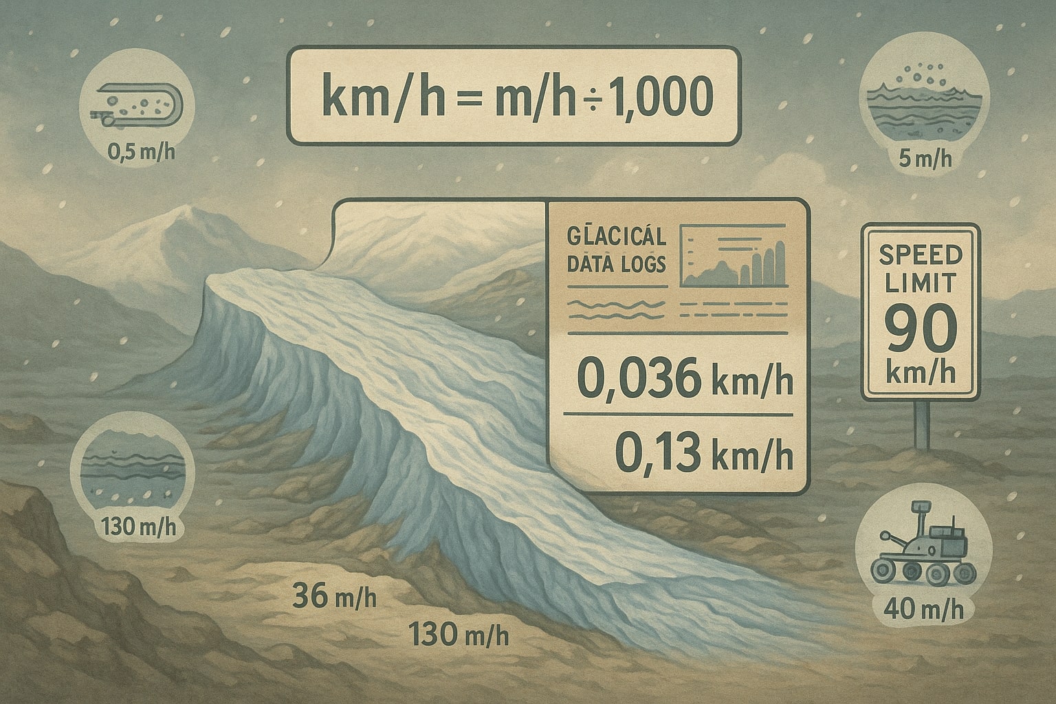 メートル毎時からキロメートル毎時への変換ツール
