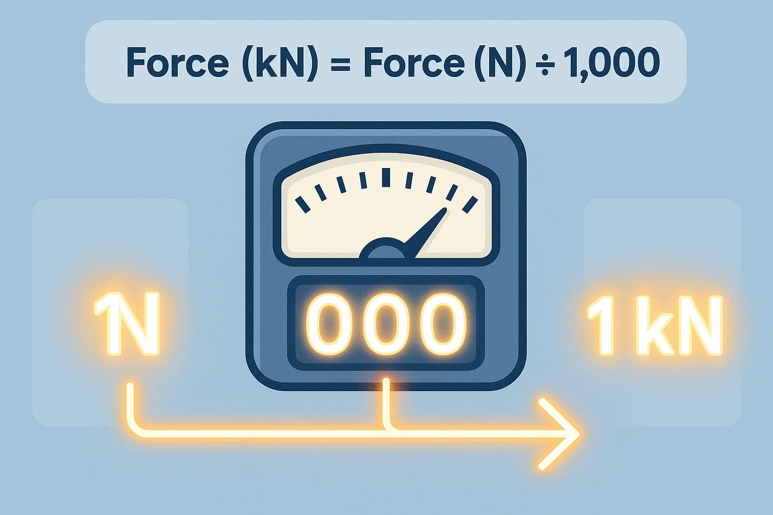 ニュートンからキロニュートン変換ツール