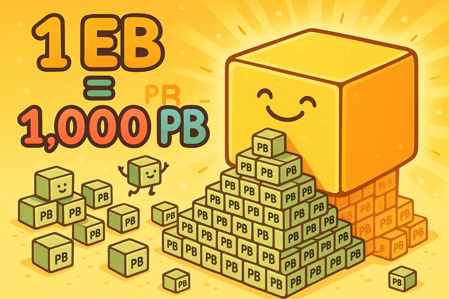 ペタバイトからエクサバイトへの変換ツール