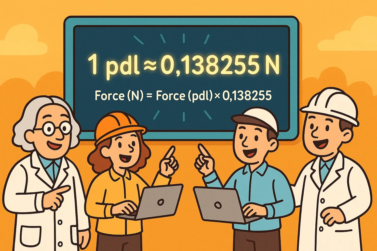 ポウンダルからニュートンへの換算ツール