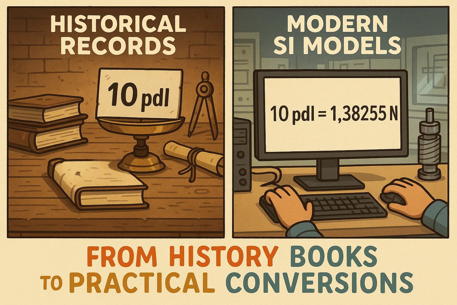 ポウンダルからニュートンへの換算ツール