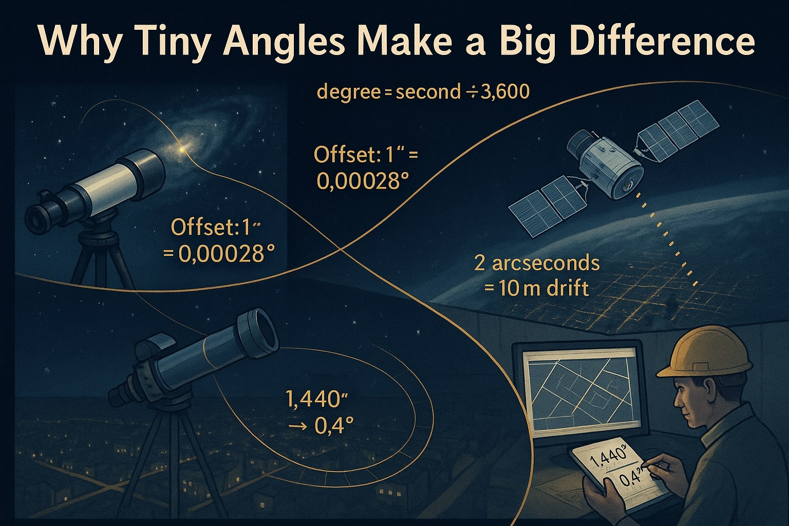 秒から度への変換ツール