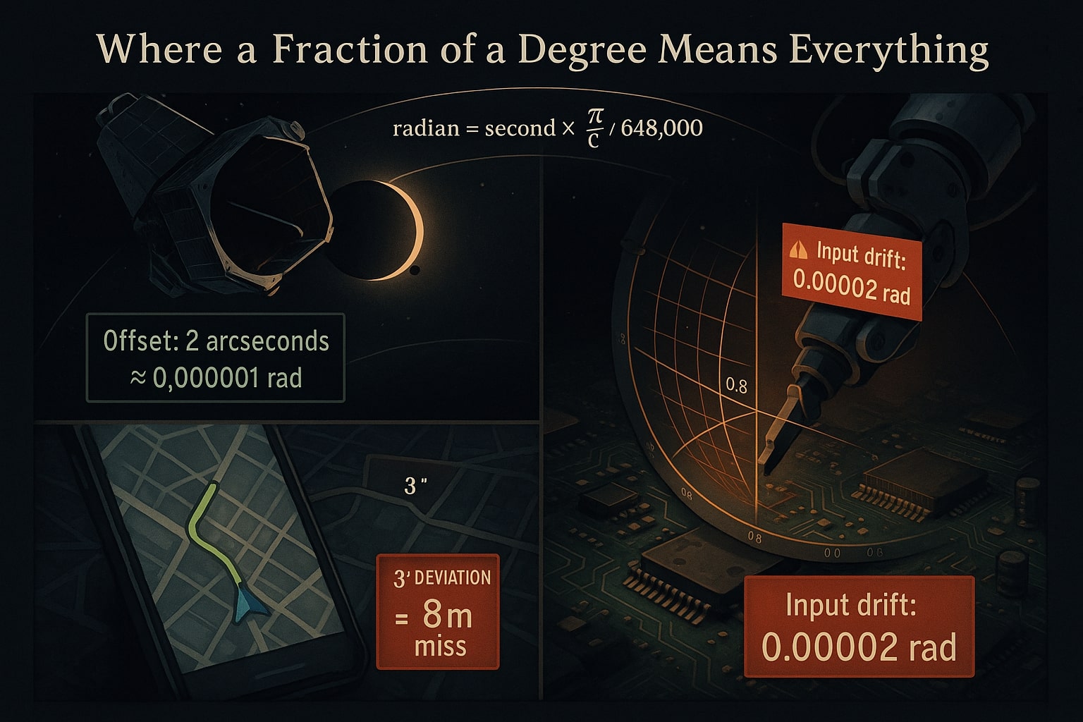 秒からラジアンに変換するツール