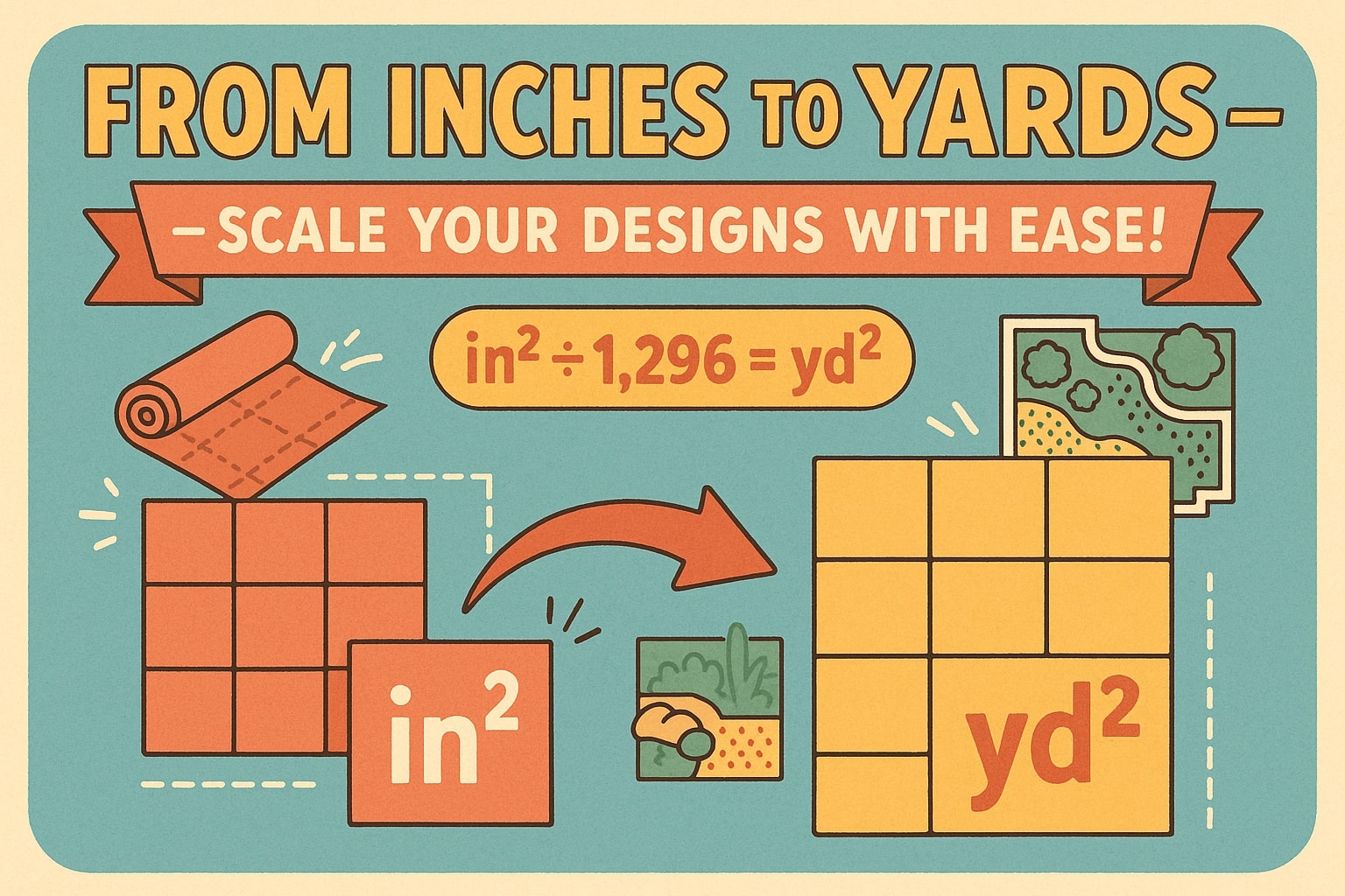 平方インチから平方ヤードへの変換ツール