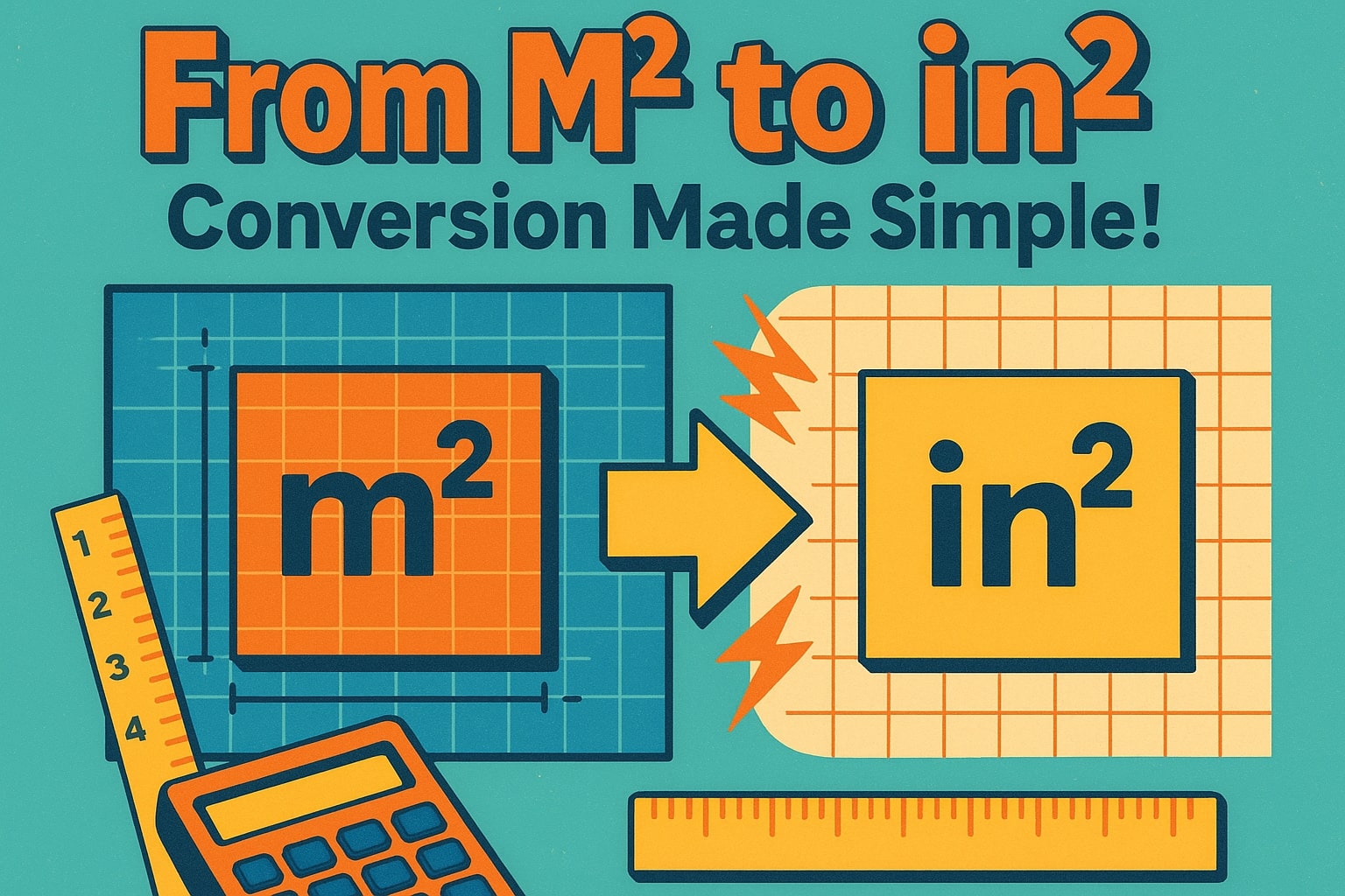 平方メートルから平方インチへの換算ツール
