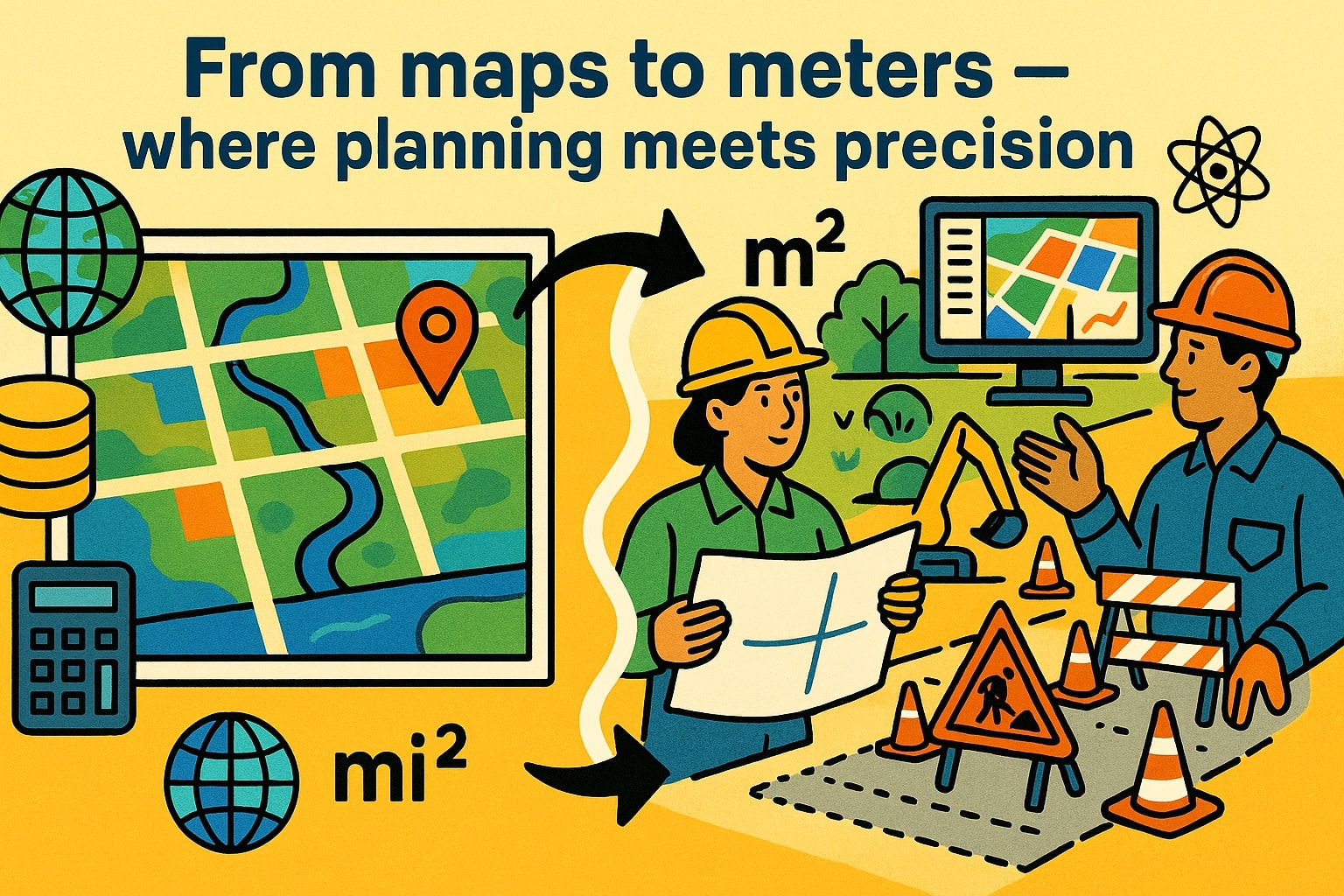 平方マイルから平方メートルへの変換ツール