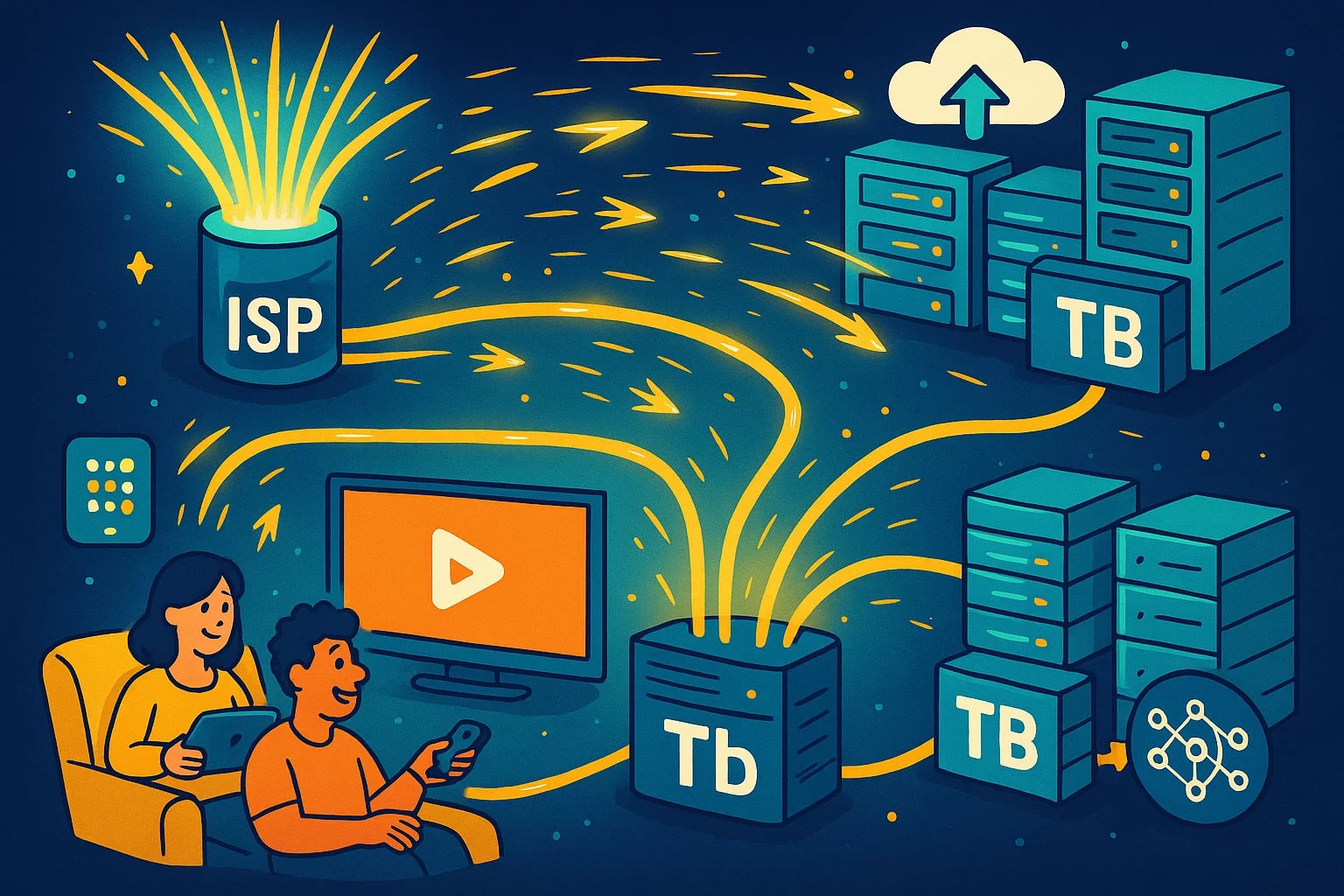 テラビットからテラバイトへの変換ツール