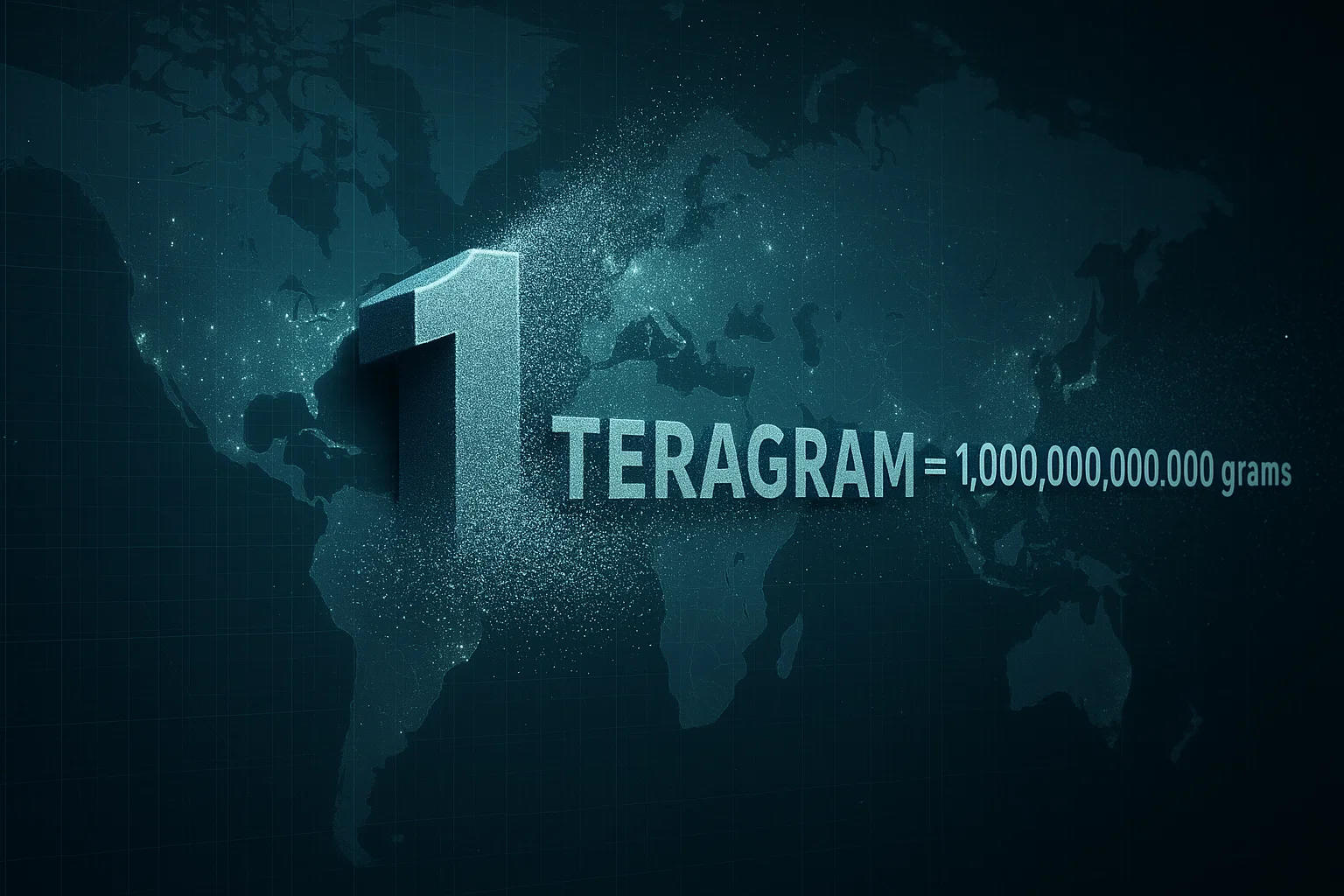 テラグラムからグラムへの換算ツール