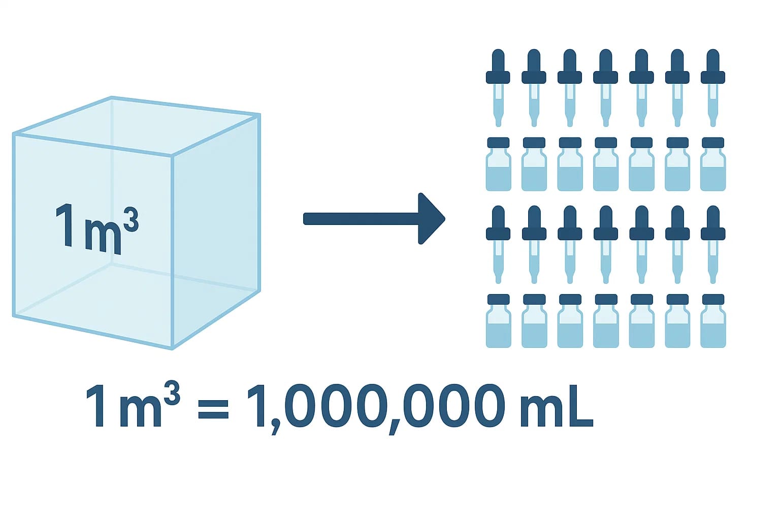 立方メートルからミリリットル変換ツール