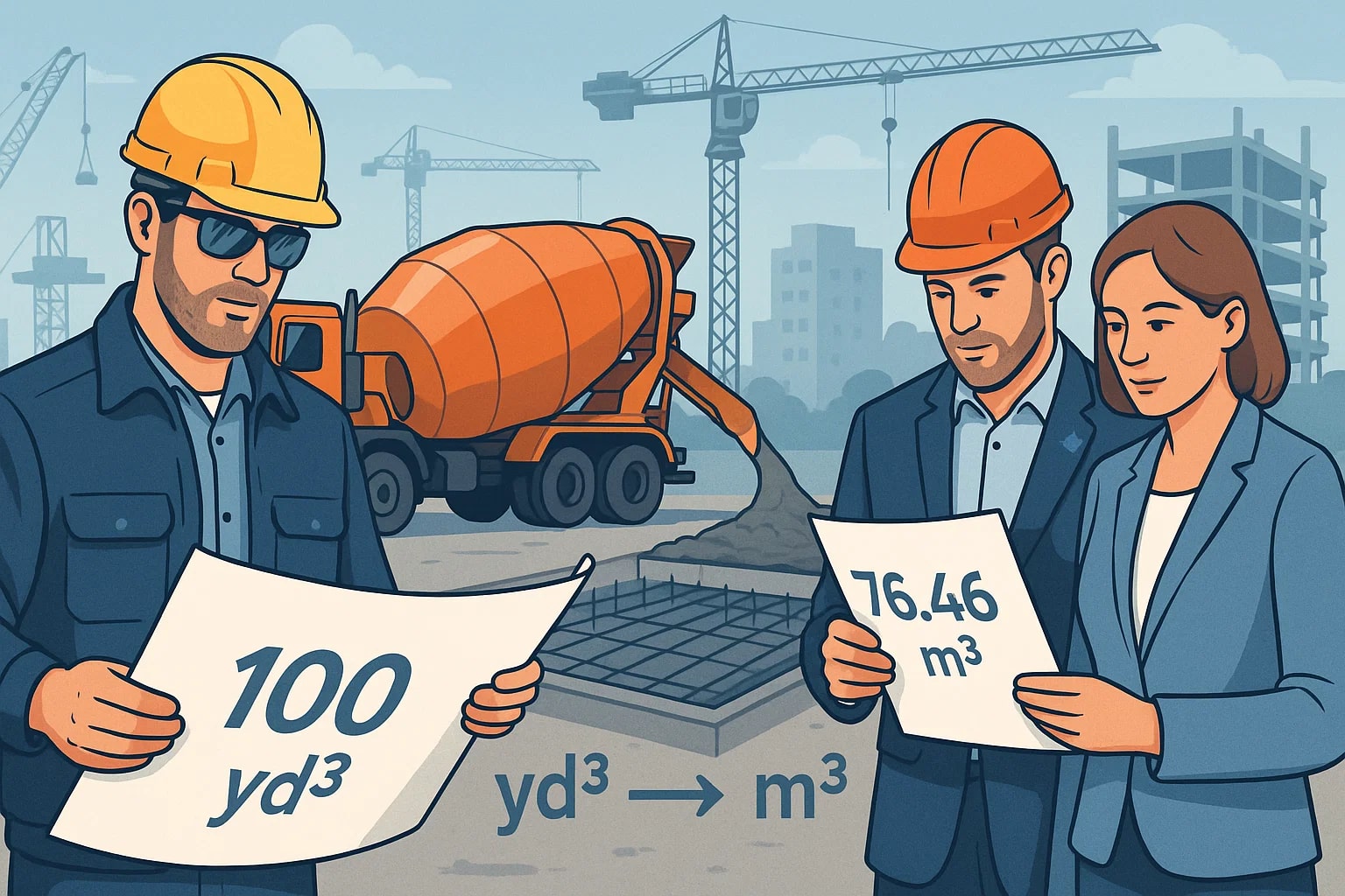 立方ヤードから立方メートルへの変換ツール