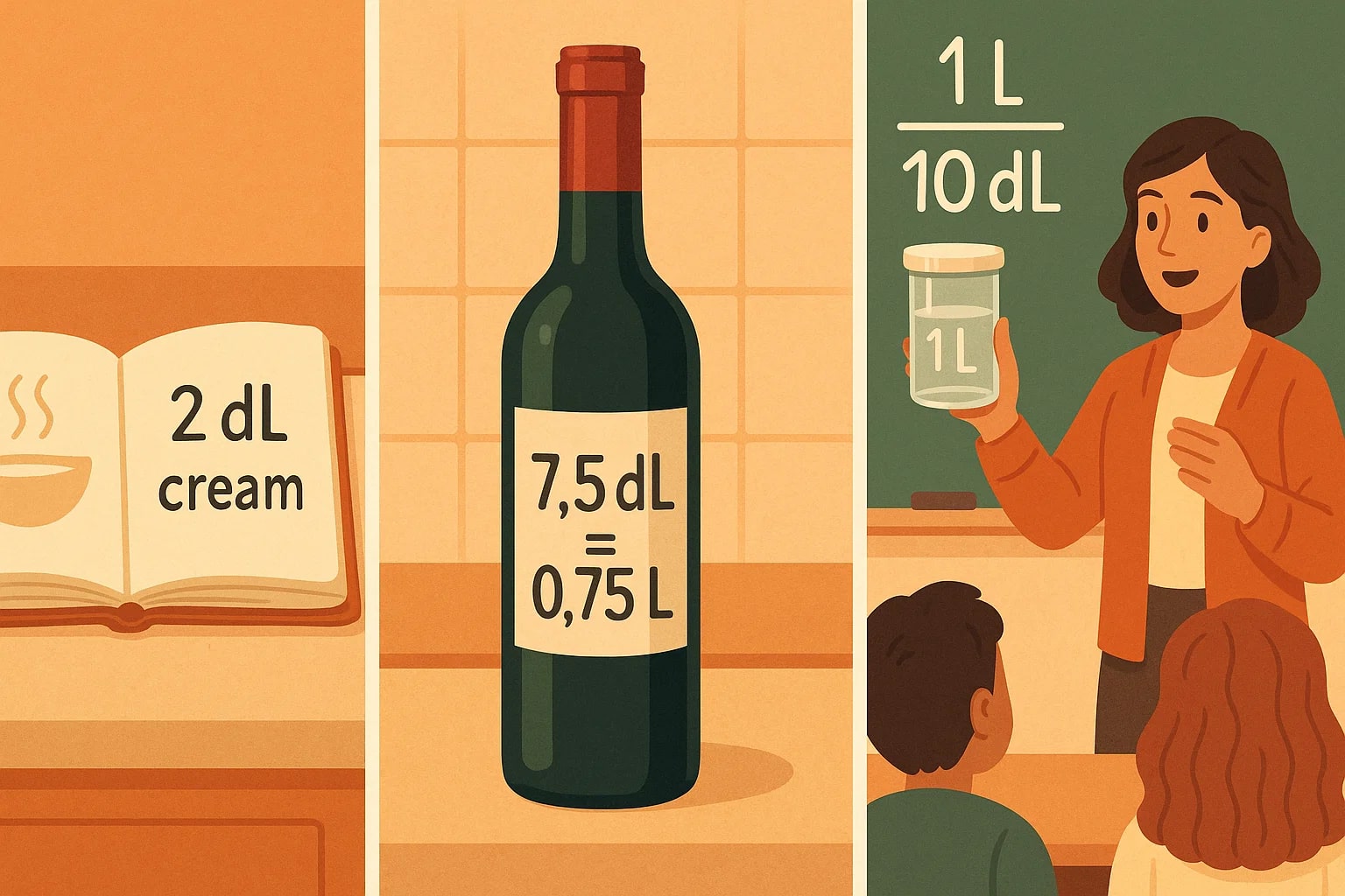 デシリットルからリットル換算ツール