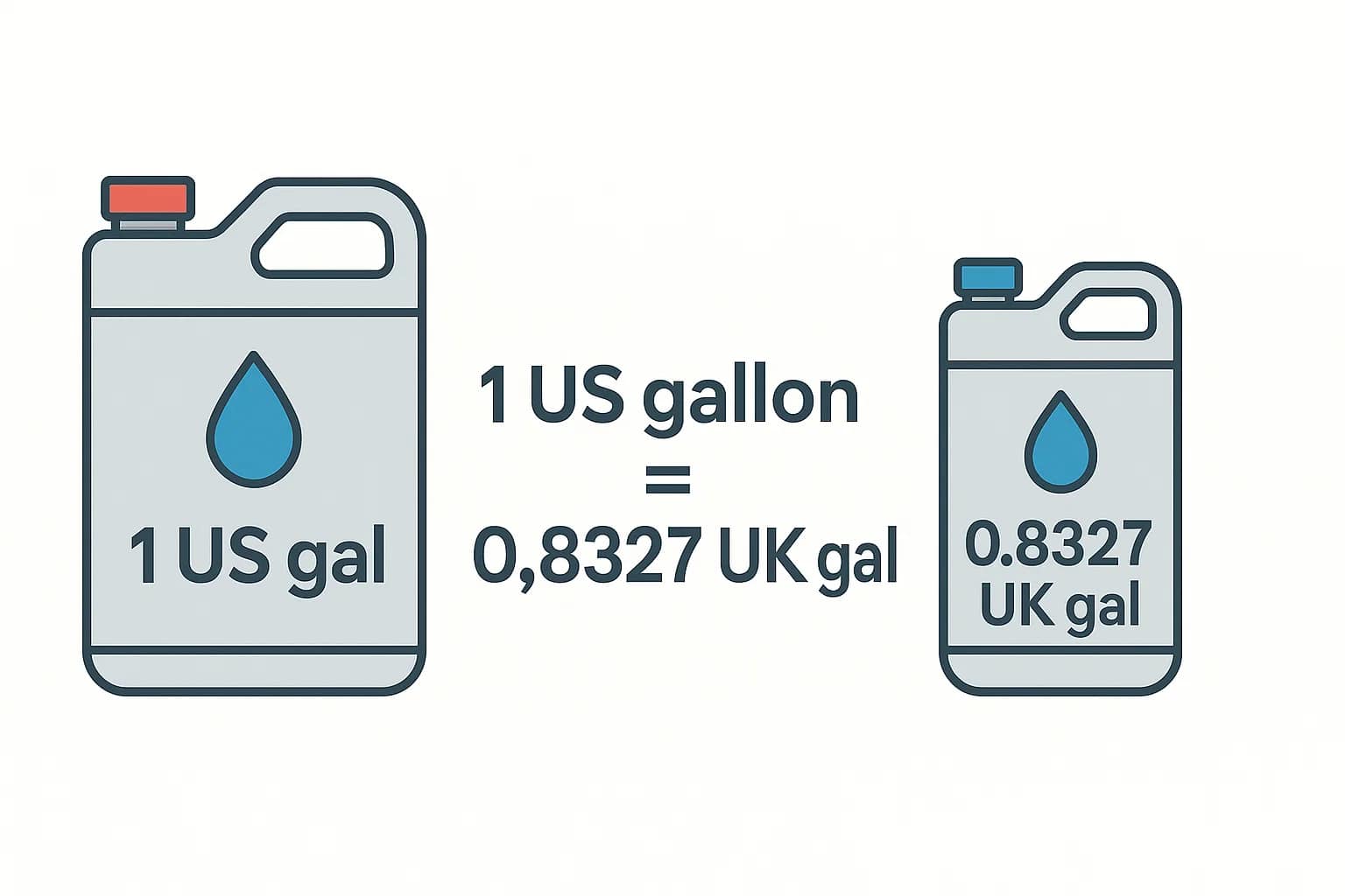 米ガロンから英ガロンへの変換ツール