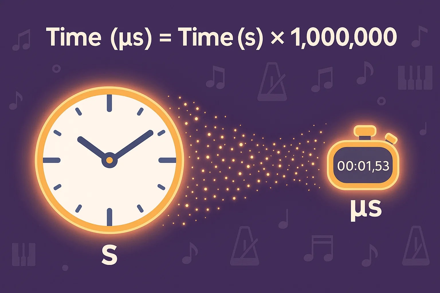 秒からマイクロ秒への変換ツール