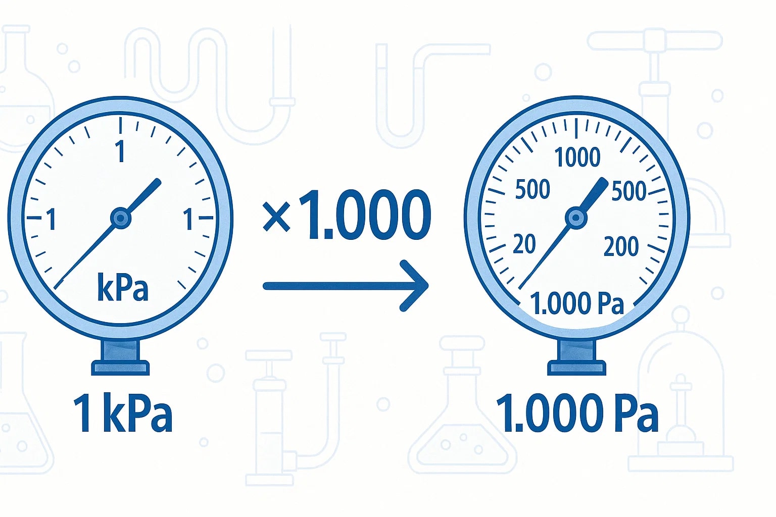 キロパスカルからパスカルへの変換ツール