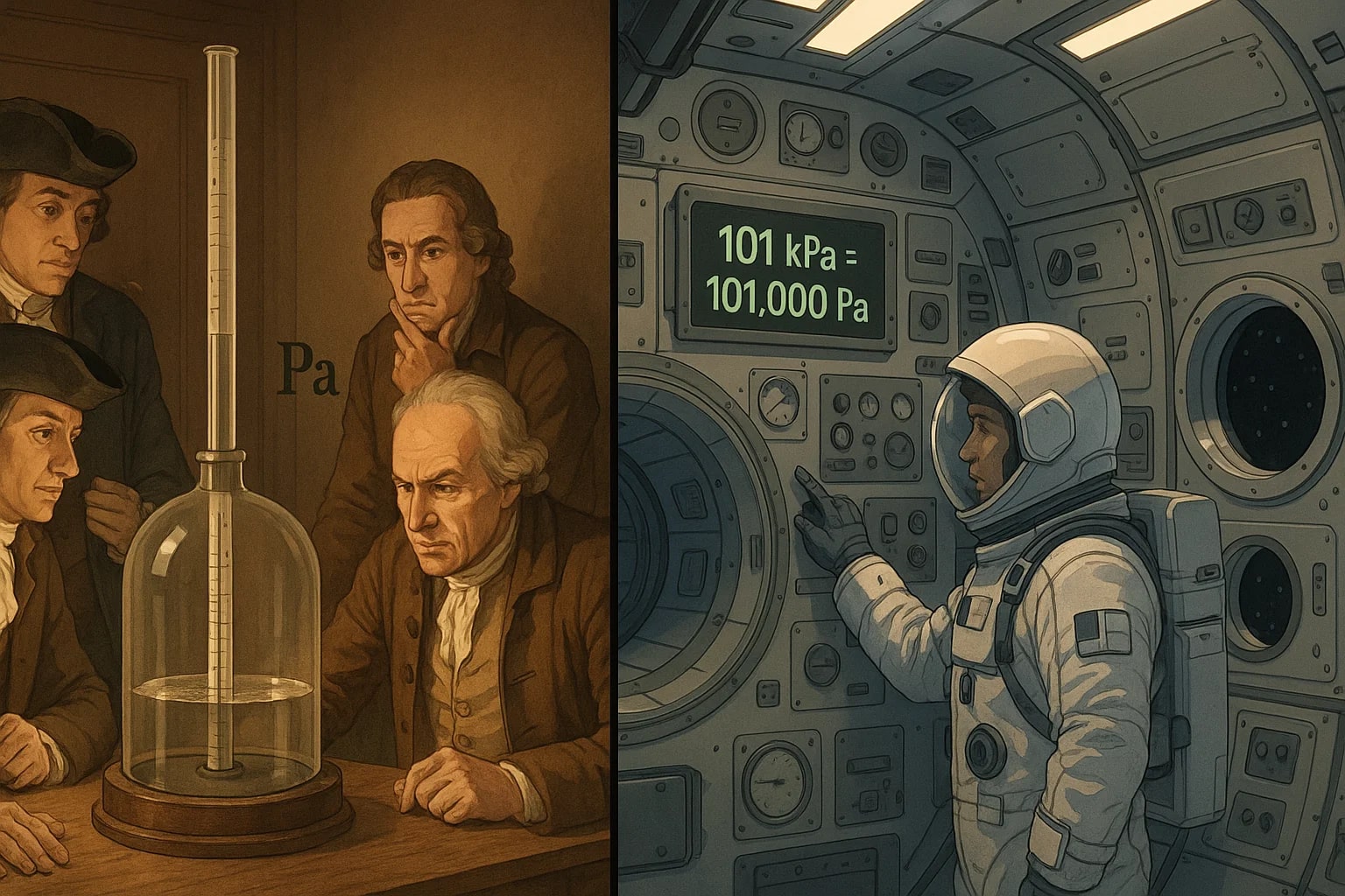 キロパスカルからパスカルへの変換ツール