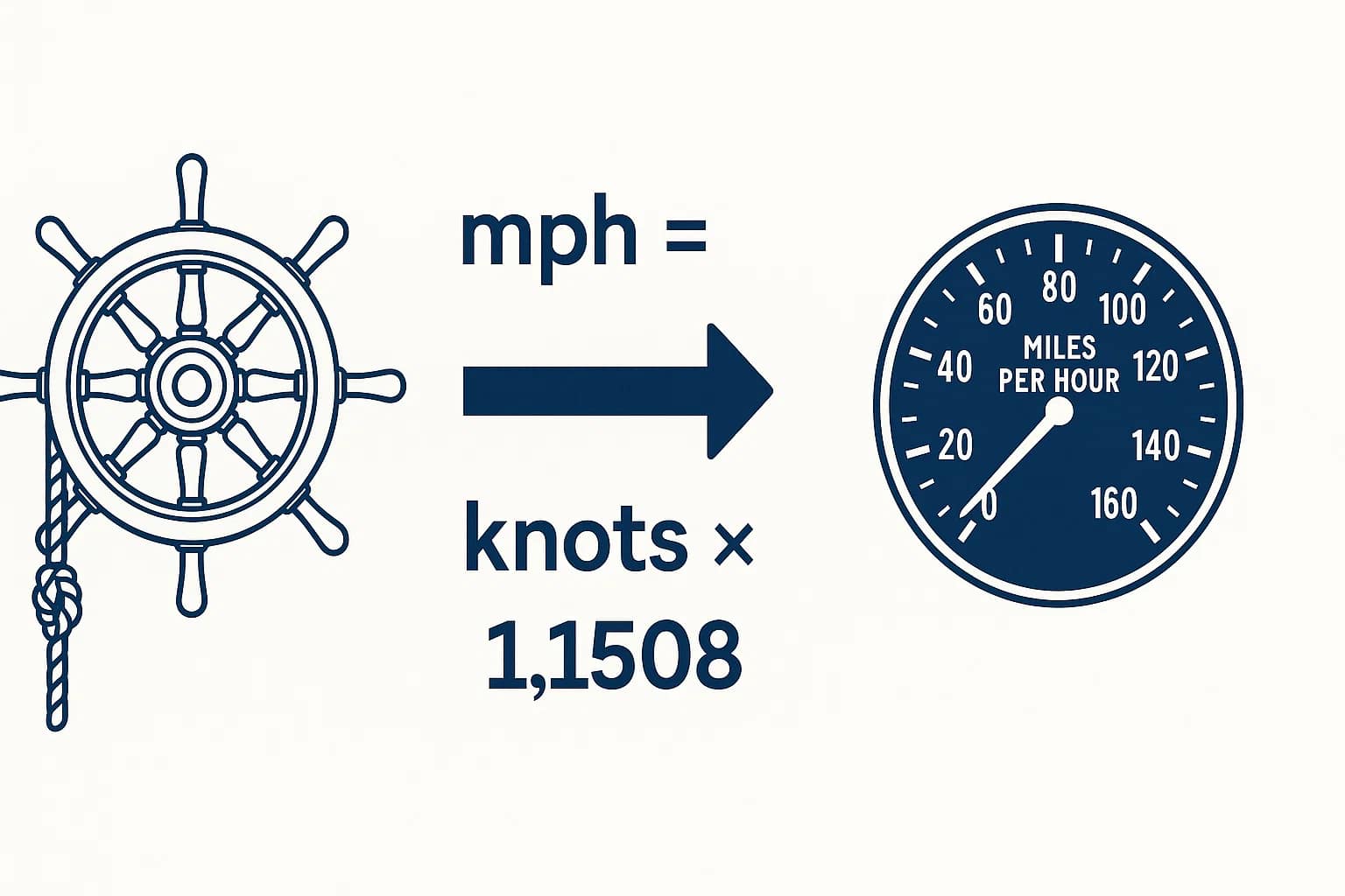 ノットからマイル毎時換算ツール