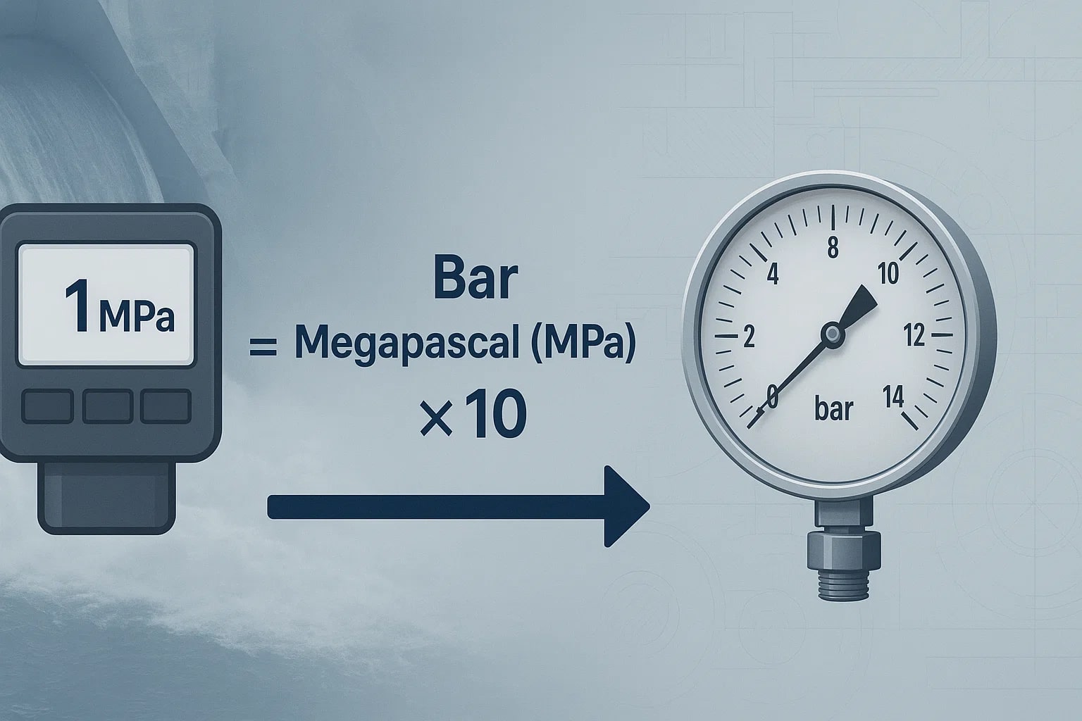 メガパスカルからバールへの換算ツール