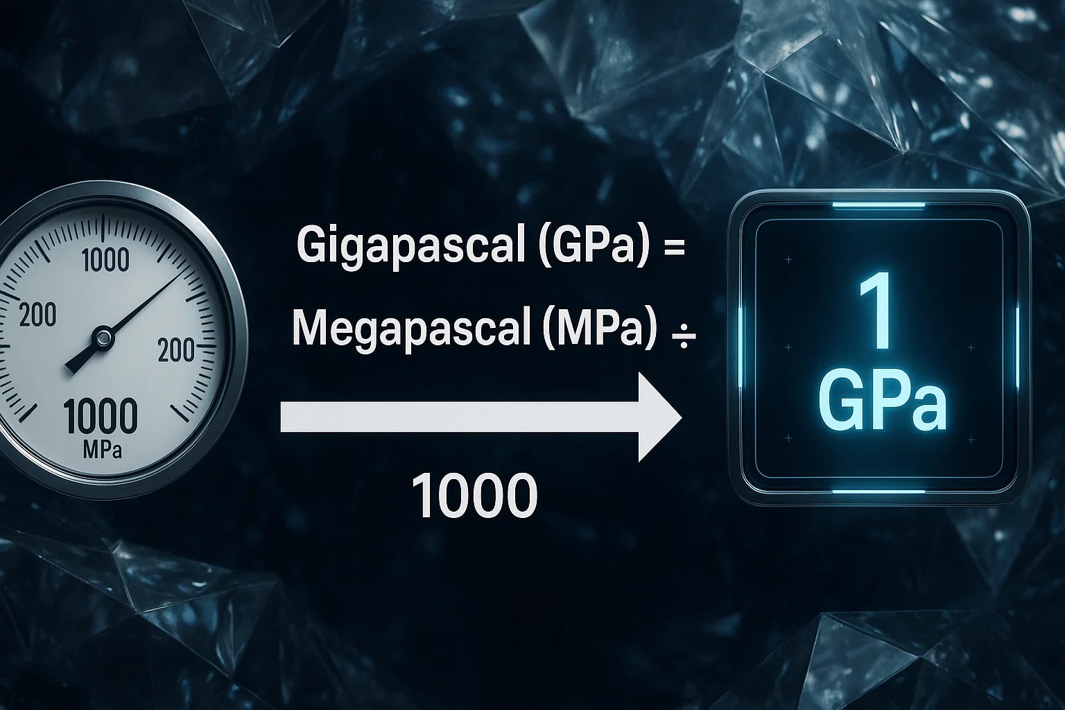 メガパスカルからギガパスカルへの換算ツール