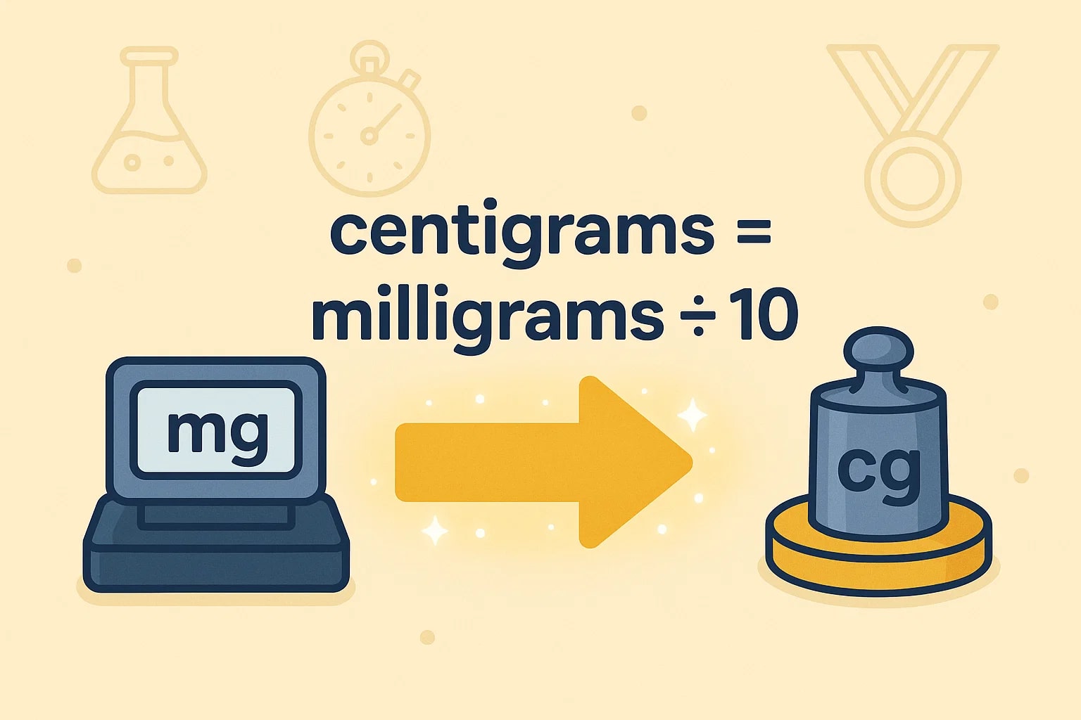 ミリグラムからセンチグラムへの変換ツール