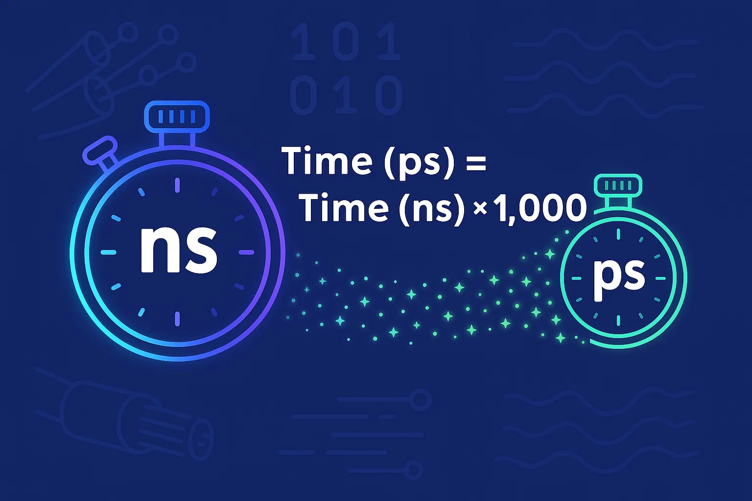 ナノ秒からピコ秒への変換ツール