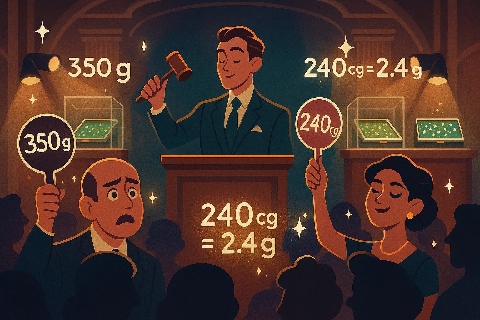 センチグラムからグラムへの換算ツール