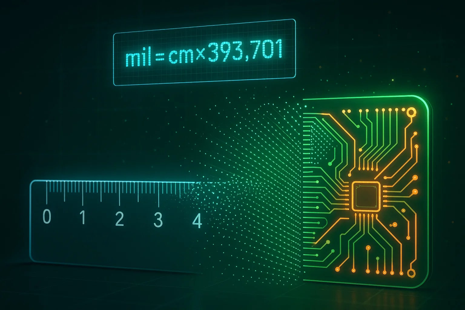 センチメートルからミルへの変換ツール