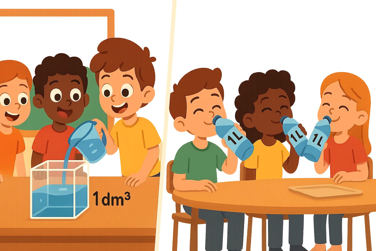 立方デシメートルからリットル換算ツール