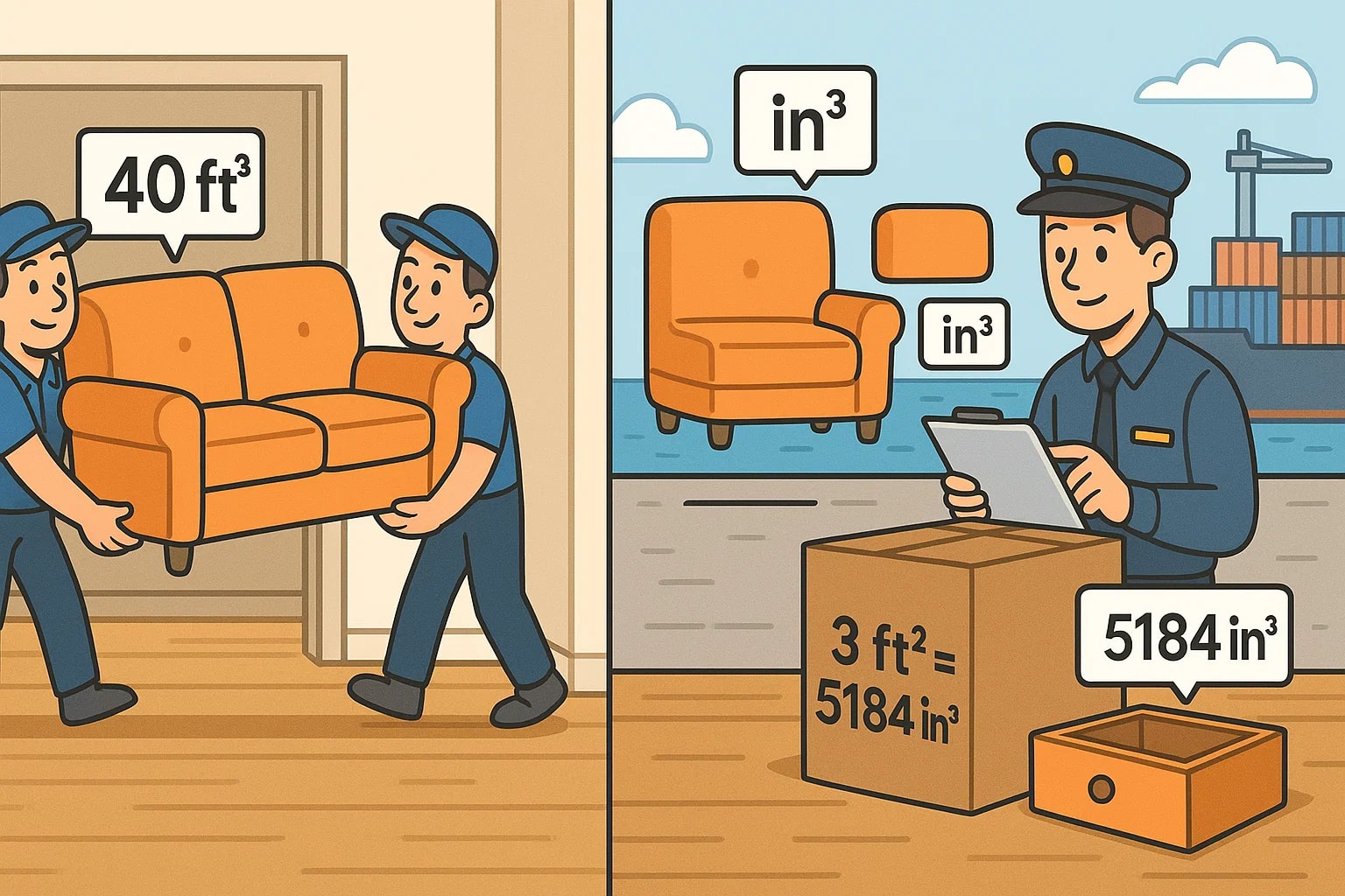 立方フィートから立方インチ換算ツール